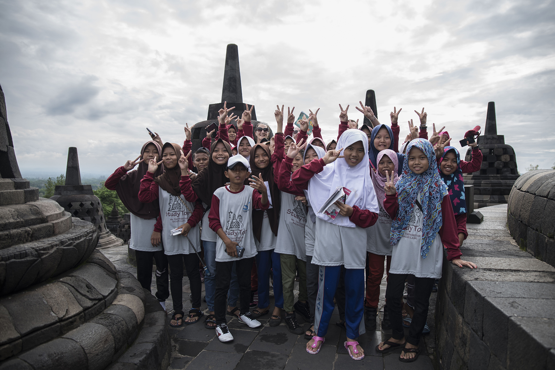 Borobudur Selfies of Indonesia